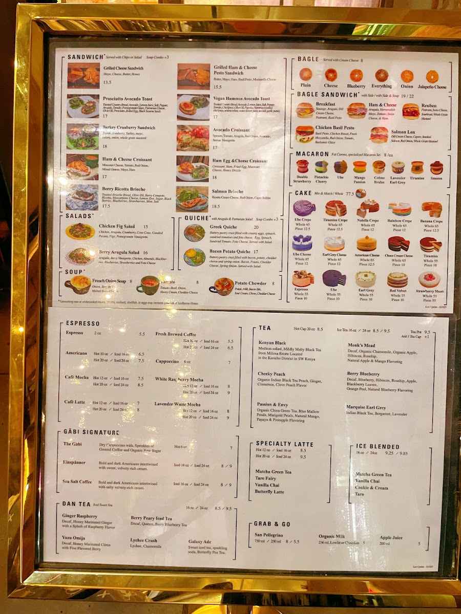 Gäbi Coffee & Bakery Menu - Image 3